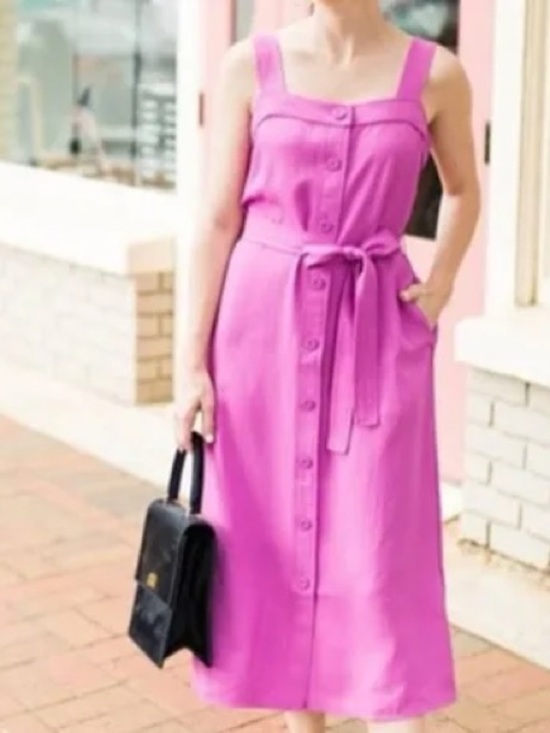 Everlane Dresses & Skirts - Everlane Japanese GoWeave Picnic Dress Midi Dress Wisteria Pink NWT Size 6